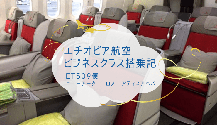 エチオピア航空ビジネスクラス搭乗記 ニューアーク アディスアベバ マルチフライト